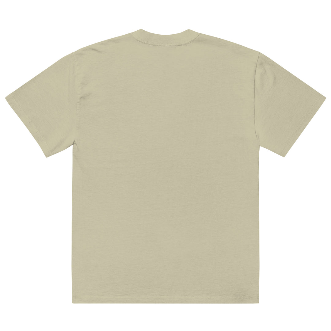 Oversized Embroidered Logo Faded t-shirt